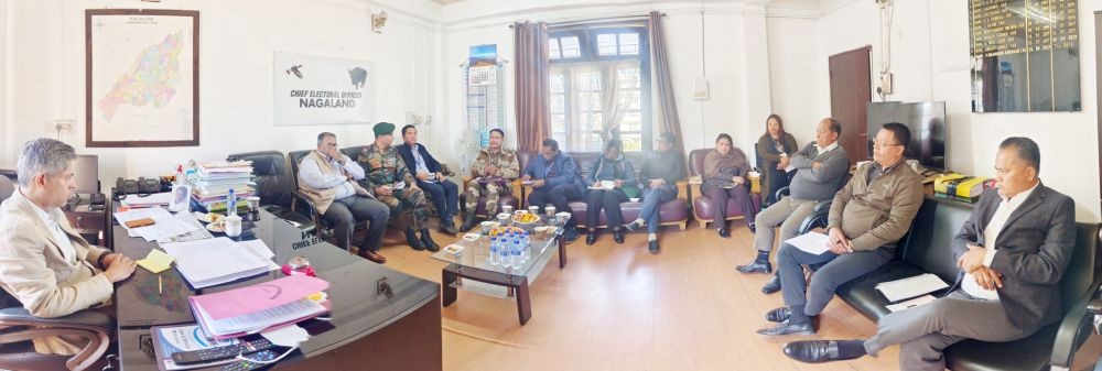Nagaland CEO and officials of enforcement departments and agencies during the assessment meeting on November 25. (Photo Courtesy: CEO Nagaland)